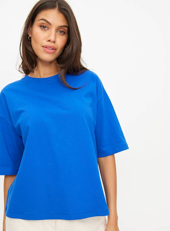 Bright Blue Boxy Fit T-Shirt 10